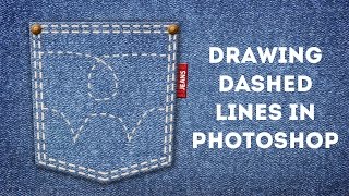 Drawing Dashed Lines in Photoshop [upl. by Aisauqal]