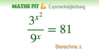 🏋️‍♀️ Mathe Fit 48  Potenzgesetze  Exponentenvergleich  quadratische Gleichung  p q Formel [upl. by Enylrac]