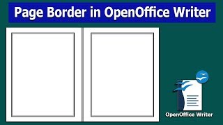 How to add Page Border in OpenOffice Writer [upl. by Rosenzweig]