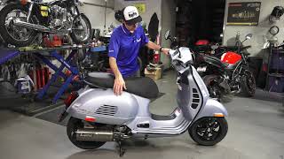 New 2021 Vespa GTS 300 Supertech in Grigio Delicato w Black Accessories [upl. by Nonez]