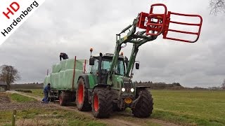 Fendt Farmer 412  Collecting bales  Bronkhorst  Uddel  Netherlands  2015 [upl. by Corsetti1]