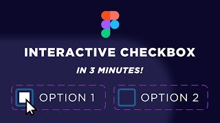 Create INTERACTIVE CHECKBOX in Figma  Easy Tutorial [upl. by Chesney49]