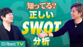 【マーケ社長直伝】２分でわかる！SWOT分析クロスSWOT56 [upl. by Reube]