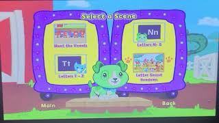 leapfrog scout and friends phonics farm 2011 dvd menu walkthrough [upl. by Nofpets2]