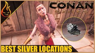 All Silver Locations Conan Exiles 2018 Beginner Tips [upl. by Enilrac570]