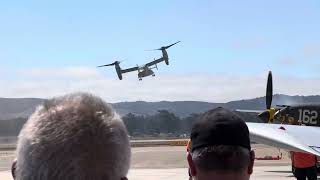 Central Coast Airfest Show 2024  US Marine Corps MV22 Osprey Demo [upl. by Dickie]