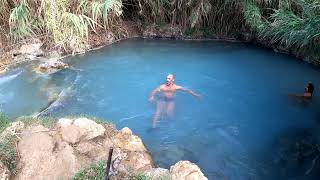 Cascate del Mulino di Saturnia  area sosta camper [upl. by Ahsela]