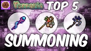 Terraria Top 5 Summoning Weapons  New Weapons 12 [upl. by Moreland]