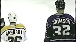 Stu Grimson vs Matthew Barnaby Round 2 [upl. by Giffy265]