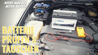 Autobatterie leer  Auto startet nicht  Batterie amp Lichtmaschine prüfen  Autobatterie wechseln 🔧 [upl. by Yengac]