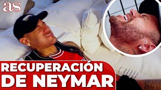 La DOLOROSA recuperación de rodilla que está llevando NEYMAR [upl. by Oiruam]