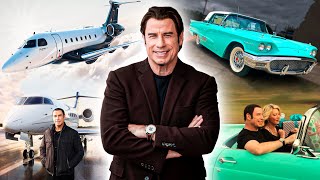 John Travolta Lifestyle  Net Worth Fortune Car Collection Mansion [upl. by Kristofer]