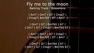 Fly me to the moon  Backing Track Bossanova [upl. by Burta]