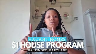 1 House Program amp Vacant Homes in Baltimore City [upl. by Reis72]