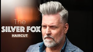 THE SILVER FOX HAIRCUT Men´s hairstyling inspiration [upl. by Ardnaik]