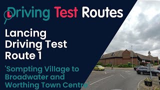 Lancing Driving Test Route 1 [upl. by Novahc]