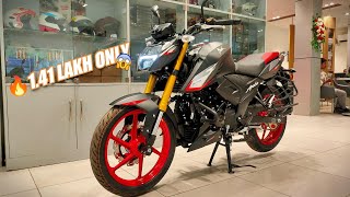 ALL NEW 2024 TVS APACHE RTR 160 4V MATTE BLACK⚫DETAILED REVIEW FEATURE ONROAD PRICE amp ALL DETAIL🔥 [upl. by Lisle268]