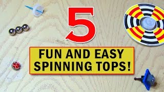 5 Fun and Easy SPINNING TOYS You Can Make [upl. by Swisher]