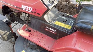 How to change the belts on an MTD Lawn Tractor [upl. by Attebasile738]