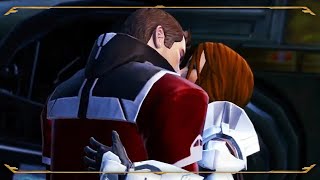 SWTOR™  Theron Shan SECOND KISS💕 Shadow of Revan  Yavin 4  Jedi Knight Light Side Female [upl. by Asiruam604]