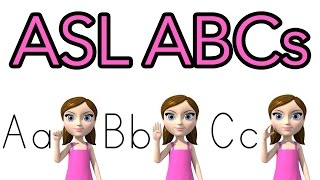 Learn ASL ABCs  Animated [upl. by Aikenahs631]