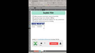 Szybkie filtry  Excel w minutę 31 [upl. by Anaizit]