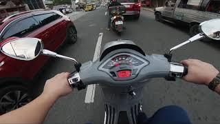 VESPA SPRINT S 150 2021 first Test Ride [upl. by Kamillah427]