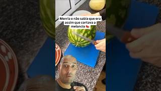 Você sabia Que o jeito certo de cortar melancia 🍉 é assim dicas viral shorts [upl. by Eedna]