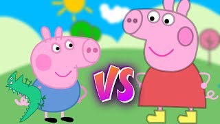 Peppa Pig vs Bebe George  BATALLAS DE RAP ANIMADAS [upl. by Hailey153]