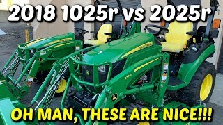 The NEW John Deere 1025r vs 2025r Feature Review [upl. by Dorothea758]