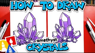 How To Draw Amethyst Crystals [upl. by Damalus834]