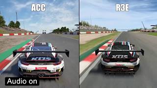 Assetto Corsa Competizione vs RaceRoom PORSCHE 9112 GT3R [upl. by Oinotna]