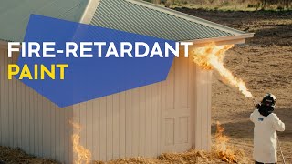 New fireretardant paint to help prevent spread of bushfires [upl. by Nilyahs240]