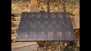 Making a Simple Walnut End Grain Cutting Board [upl. by Donelle447]