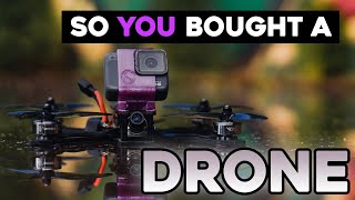 So you bought a FPV Drone unboxing set up how to test fly [upl. by Nyrat30]