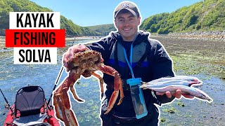 Pollock and Mackerel Madness  Kayak Fishing UK  Solva Pembrokeshire [upl. by Annailuj214]