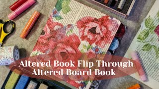 Altered Book Flip Through Altered Board Book [upl. by Pangaro]