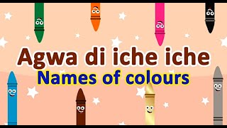 Learn Colours in Igbo Language Agwa  Igbo Rhymes for kids Igbo carton for kids [upl. by Weisler940]