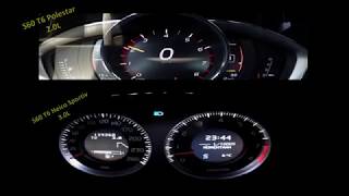 Volvo S60 T6 20L Polestar vs S60 T6 30L Heico Sportiv 0100 amp 100200 kmh [upl. by Broeder]