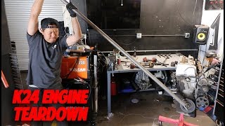 Detailed K24 Engine Teardown  The Best 4 Cylinder Ever Made [upl. by Spanjian]