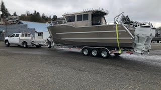 Allied Boats 30’ WildCat allwelded aluminum catamaran [upl. by Niessuh]