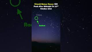 Best Time To View The Orionids Meteor Shower Is 21st  22nd October 2023 meteorshower meteor [upl. by Helaine]