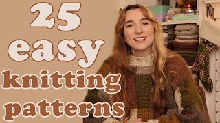 25 easy amp beginner knitting patterns  10 FREE 🧶 [upl. by Roslyn]