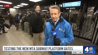 MTA defends new fare gates in subways despite people piggybacking through  NBC New York [upl. by Aneral699]