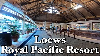 Loews Royal Pacific Resort Hotel walk To Universal Orlando Florida [upl. by Weldon]