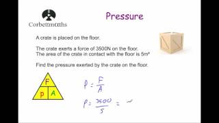 Pressure  Corbettmaths [upl. by Aicilehp193]