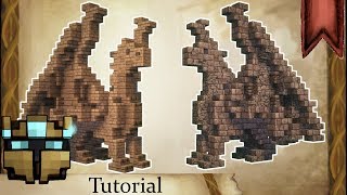 quotSo baust DU eine DRACHENSTATUEquot  Drachenstatue Tutorial  Minecraft [upl. by Hitchcock]