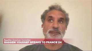 Accused of antiSemitism comedian Bassem Youssef slams empty accusation • FRANCE 24 English [upl. by Wendel]