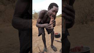 Wow What a delicious BBQ today bushmen makes for Lunch So delicious 😋😋hadzabetribe food [upl. by Atined616]