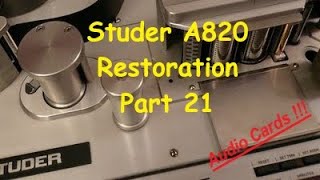 Studer A820 2quot Multitrack Restoration  Part 21 [upl. by Borchert805]